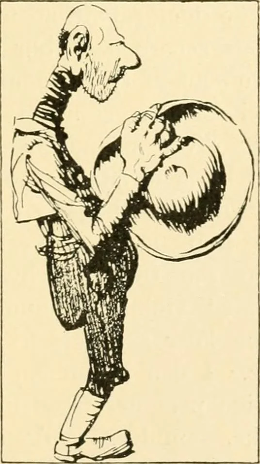 An illustration from Skämtbilden och dess historia i konsten, 1910, leaf 336