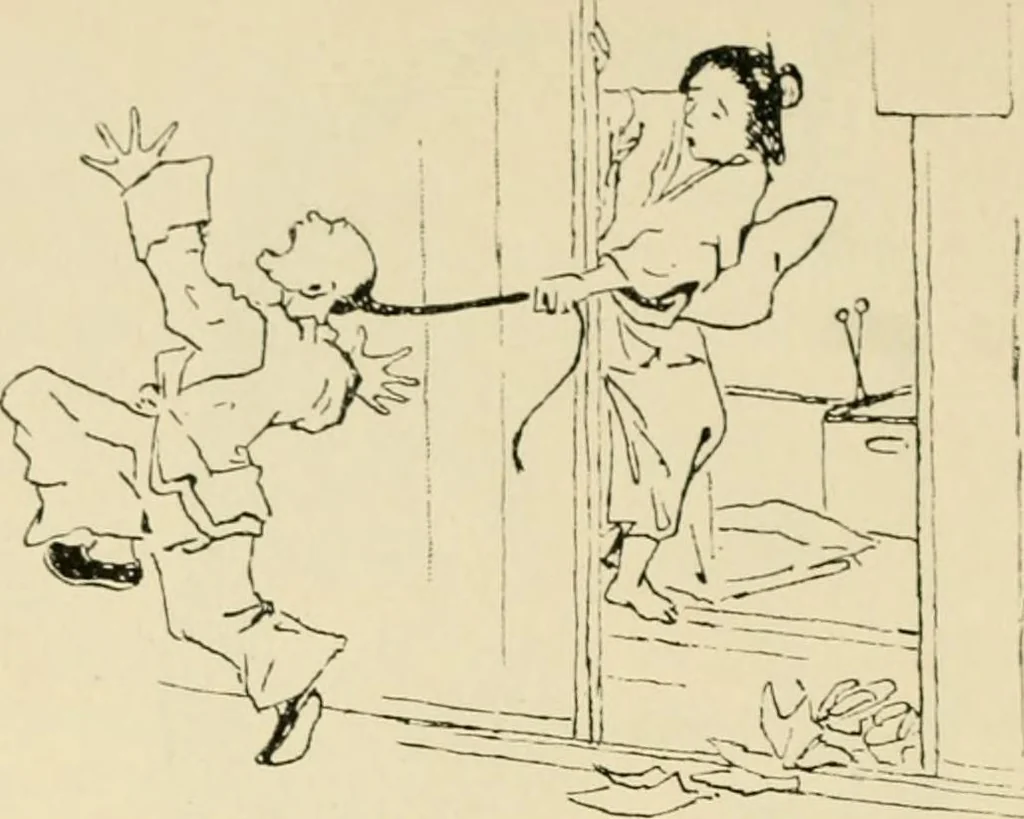 An illustration from Skämtbilden och dess historia i konsten, 1910, leaf 339