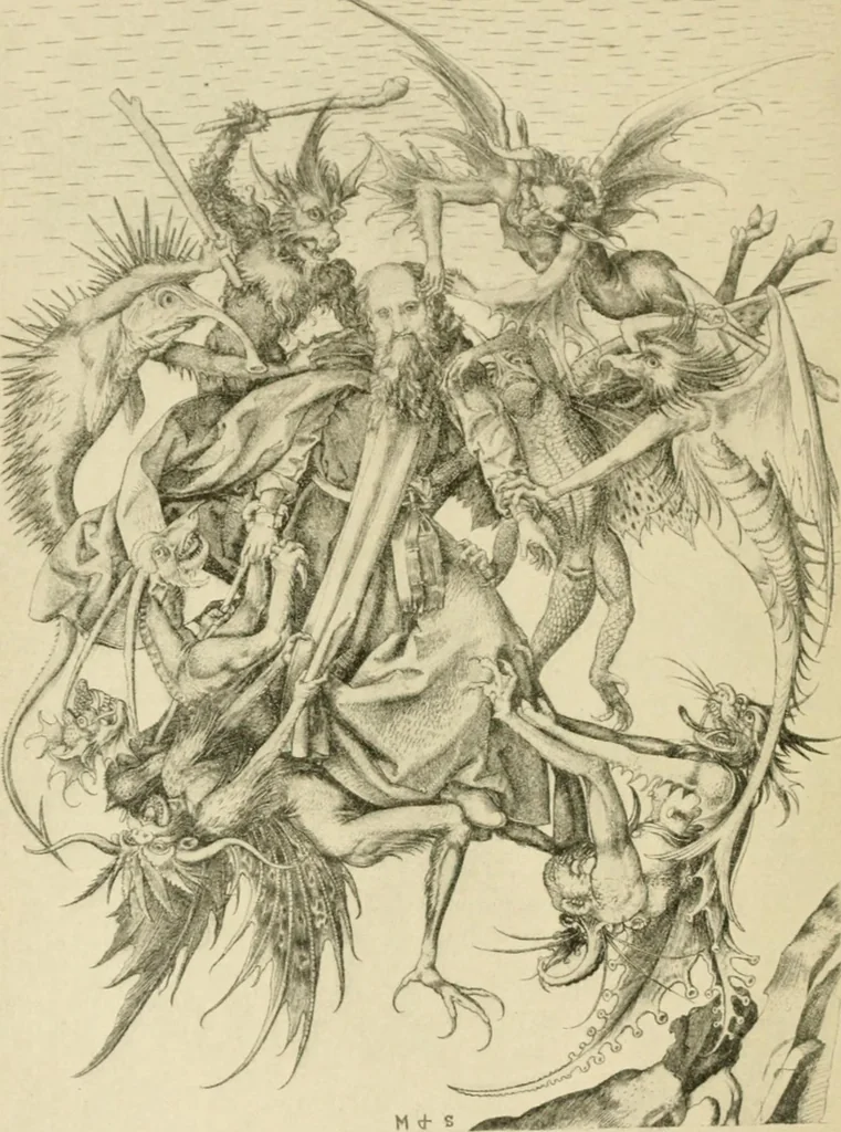 An illustration from Skämtbilden och dess historia i konsten, 1910, leaf 35