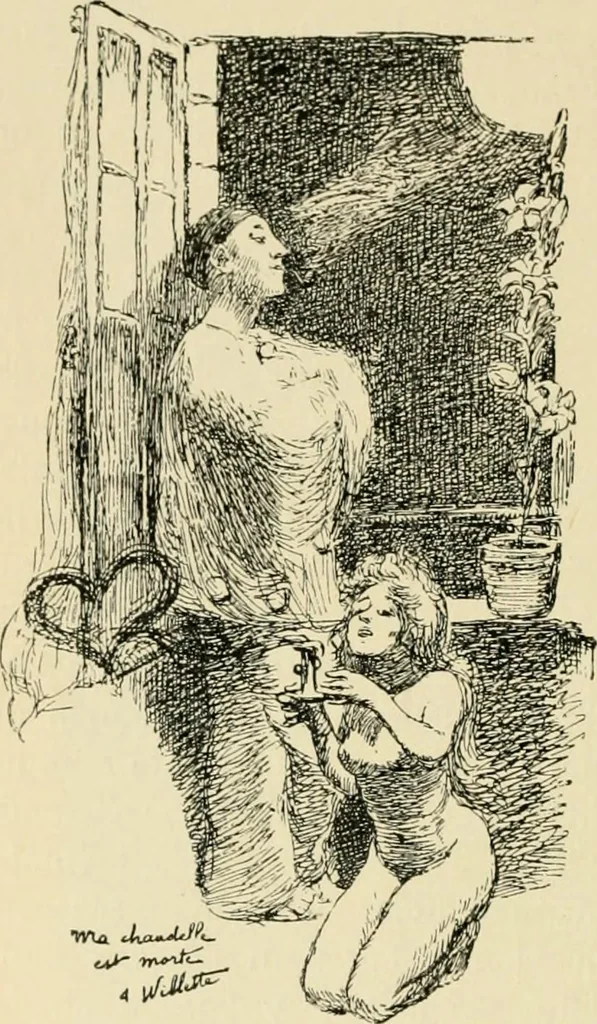 An illustration from Skämtbilden och dess historia i konsten, 1910, leaf 361