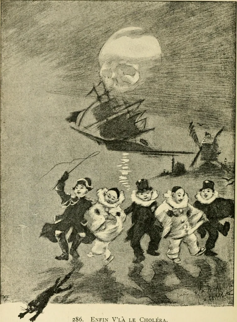 An illustration from Skämtbilden och dess historia i konsten, 1910, leaf 365