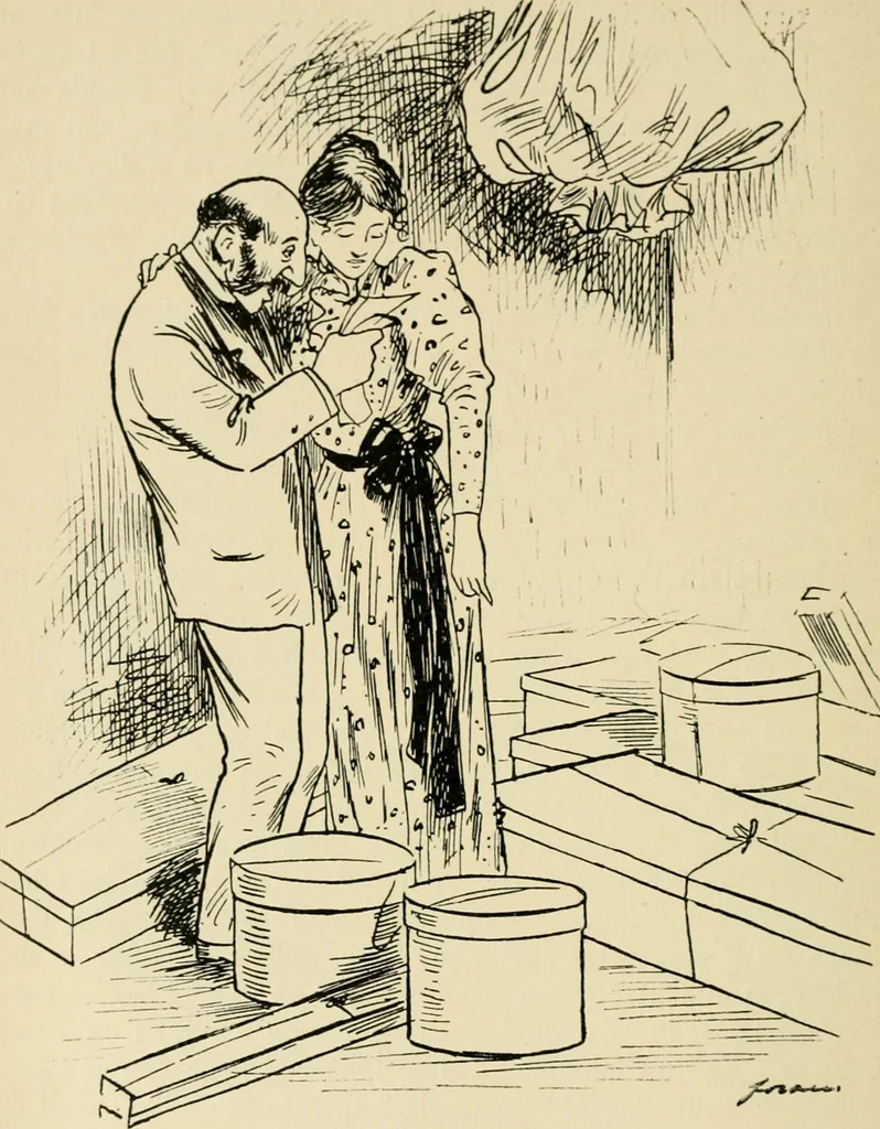 An illustration from Skämtbilden och dess historia i konsten, 1910, leaf 371