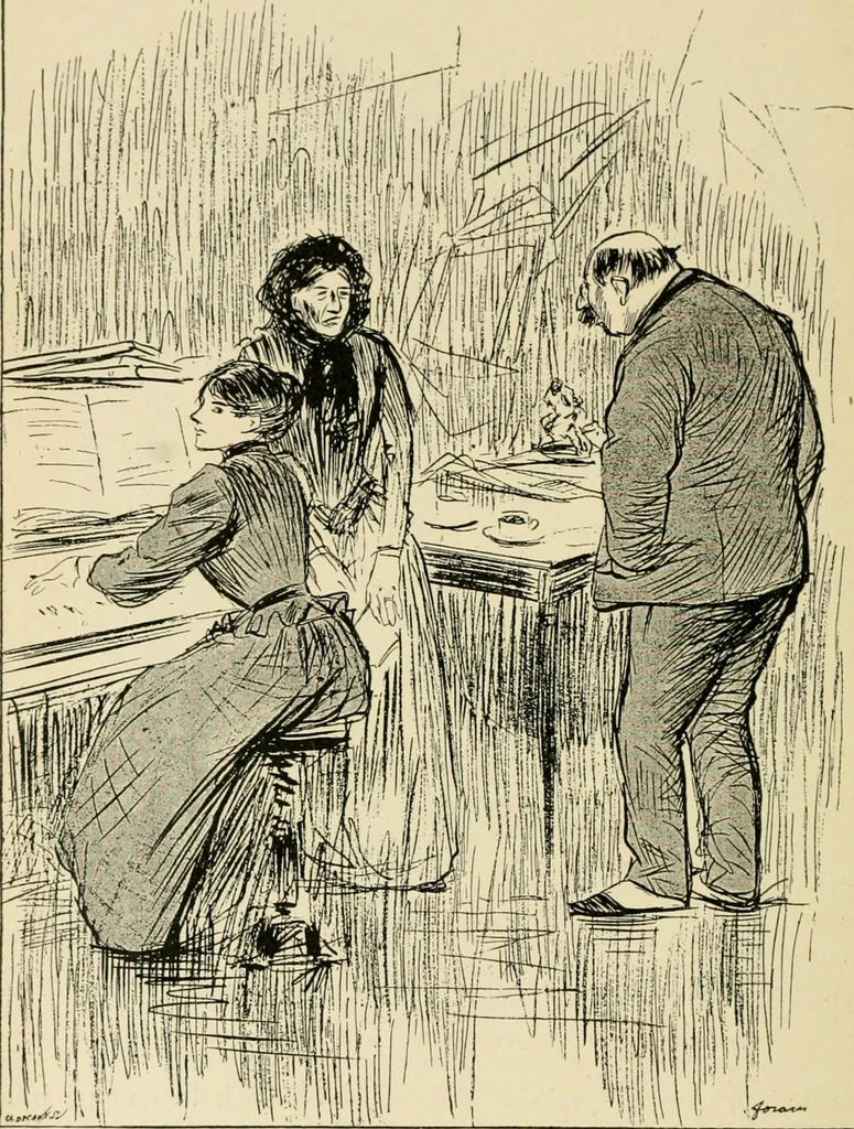 An illustration from Skämtbilden och dess historia i konsten, 1910, leaf 373