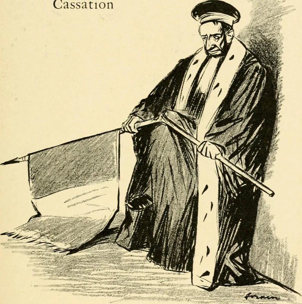 An illustration from Skämtbilden och dess historia i konsten, 1910, leaf 376