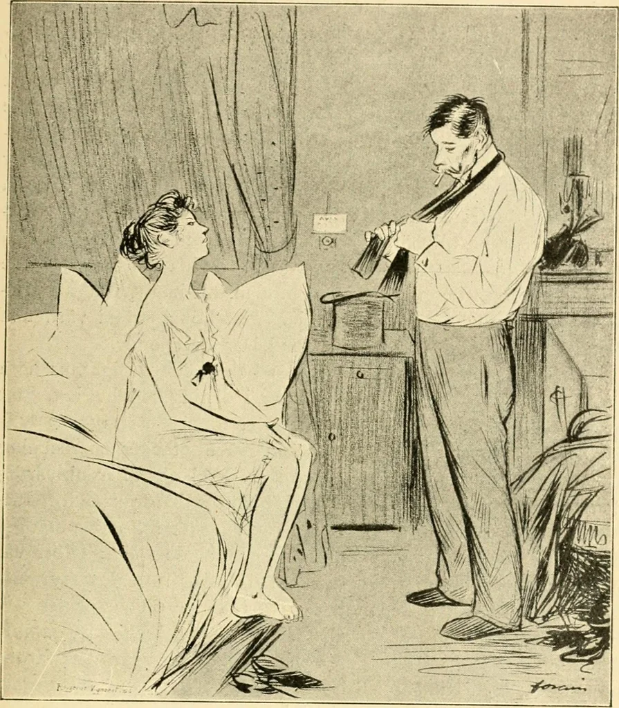 An illustration from Skämtbilden och dess historia i konsten, 1910, leaf 378