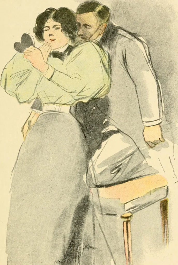 An illustration from Skämtbilden och dess historia i konsten, 1910, leaf 380