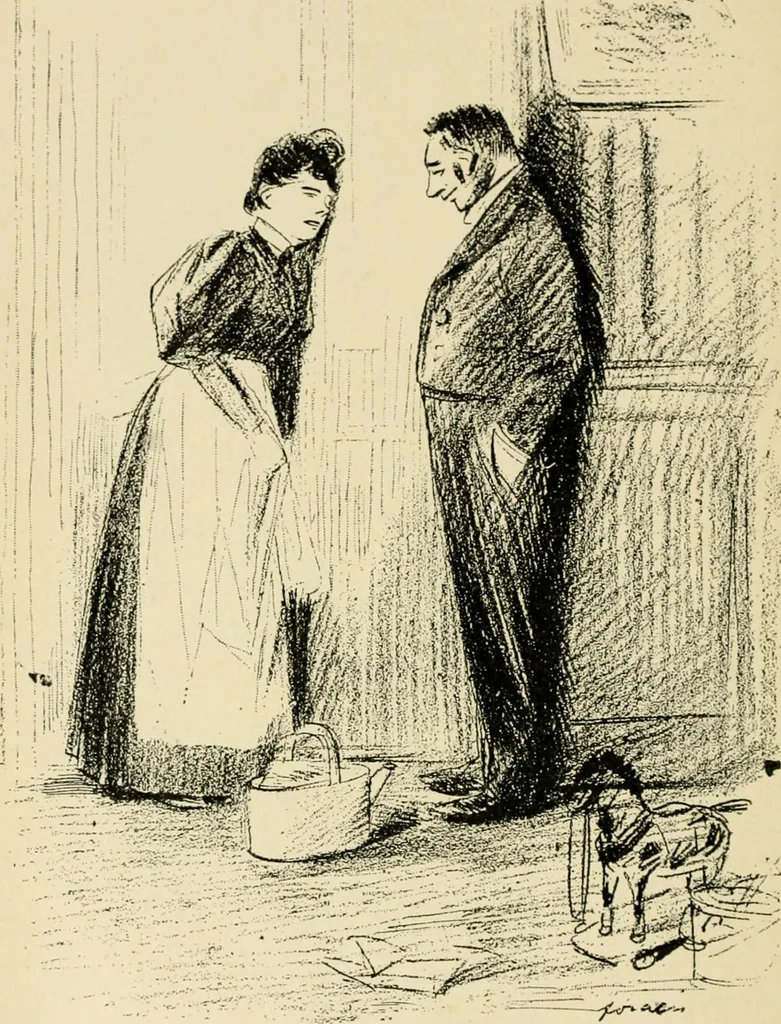 An illustration from Skämtbilden och dess historia i konsten, 1910, leaf 381