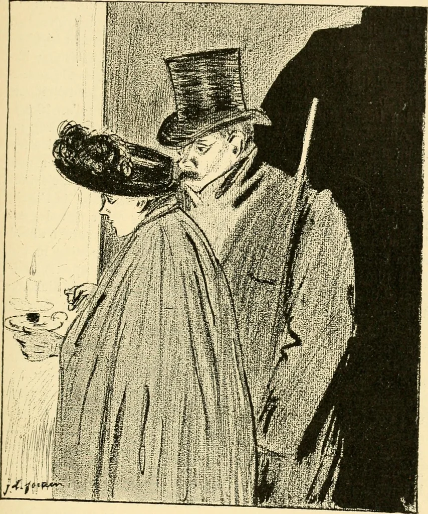 An illustration from Skämtbilden och dess historia i konsten, 1910, leaf 386