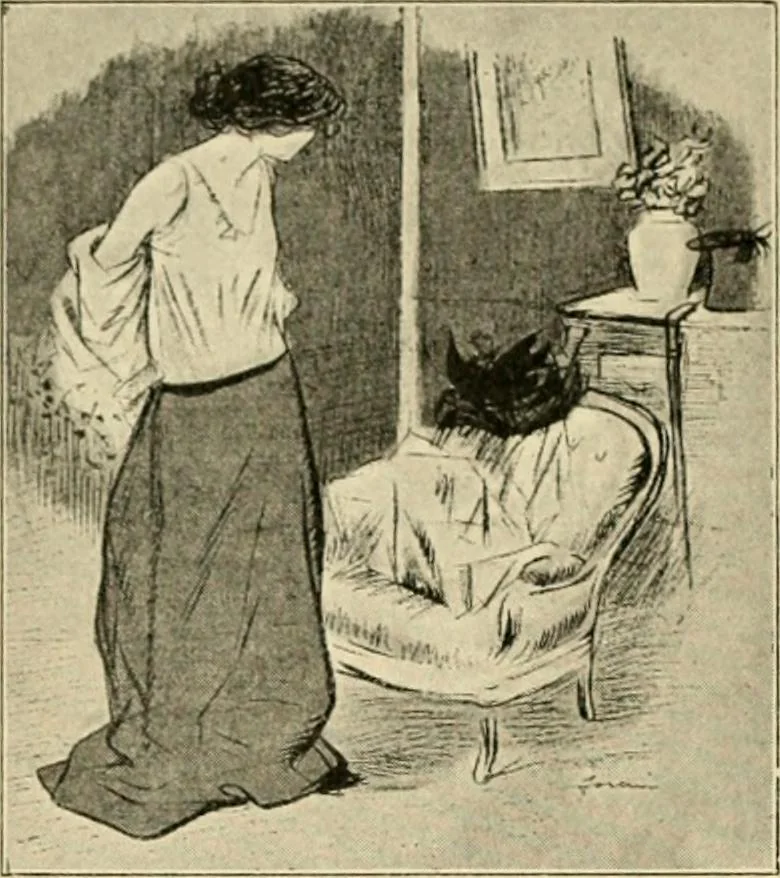An illustration from Skämtbilden och dess historia i konsten, 1910, leaf 389
