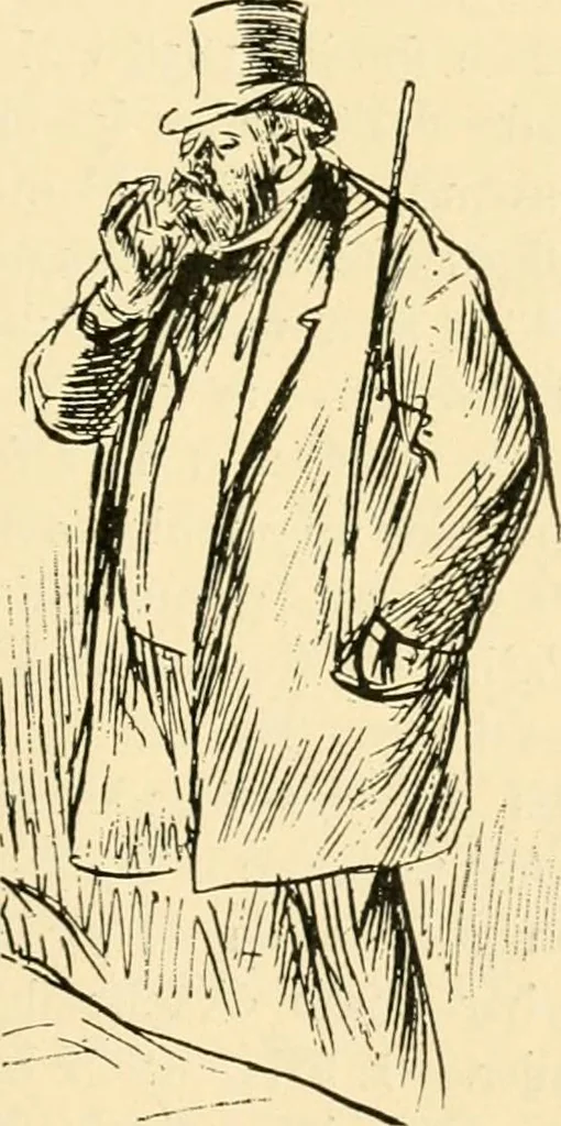 An illustration from Skämtbilden och dess historia i konsten, 1910, leaf 390