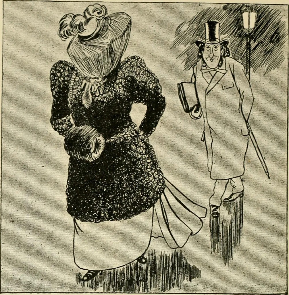 An illustration from Skämtbilden och dess historia i konsten, 1910, leaf 395