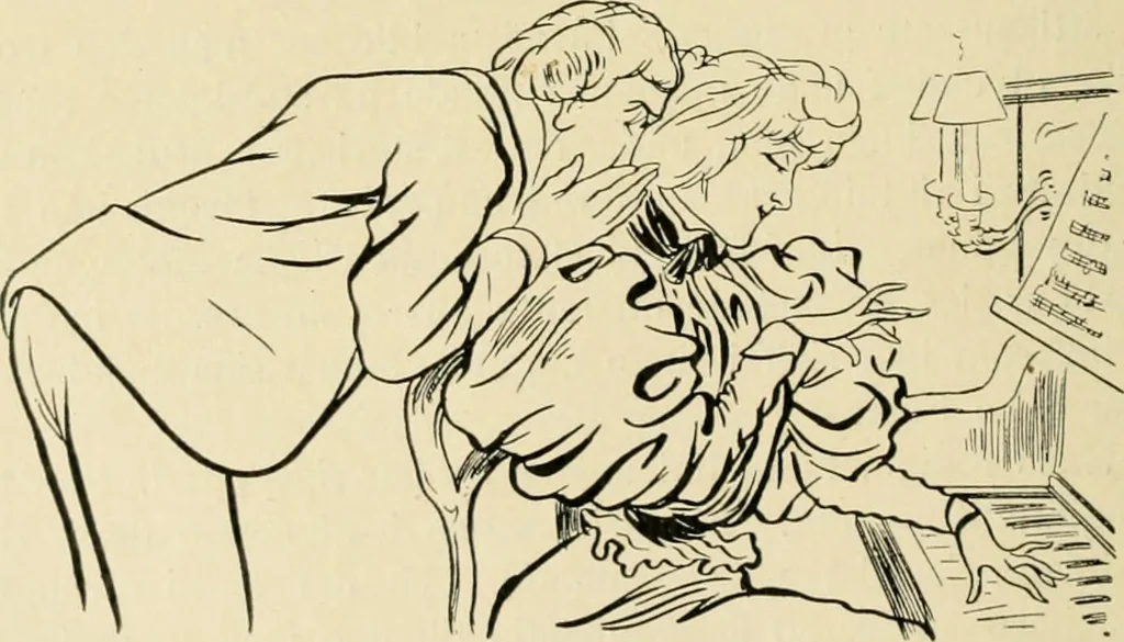 An illustration from Skämtbilden och dess historia i konsten, 1910, leaf 399