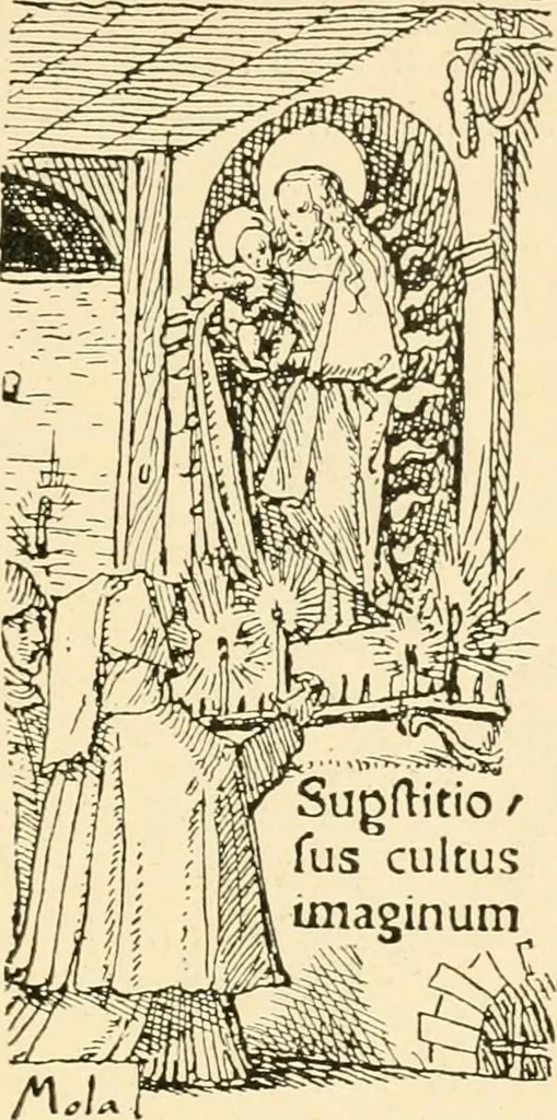 An illustration from Skämtbilden och dess historia i konsten, 1910, leaf 40