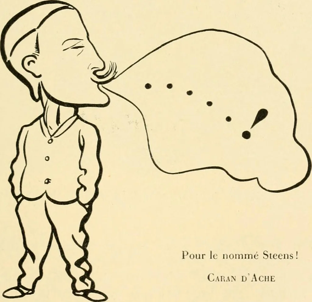 An illustration from Skämtbilden och dess historia i konsten, 1910, leaf 404