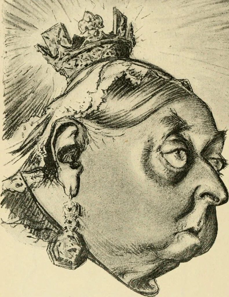 An illustration from Skämtbilden och dess historia i konsten, 1910, leaf 405