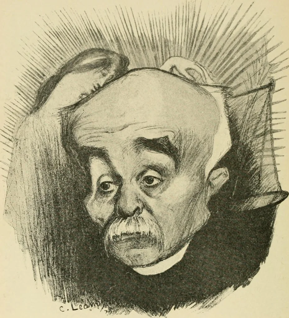 An illustration from Skämtbilden och dess historia i konsten, 1910, leaf 407