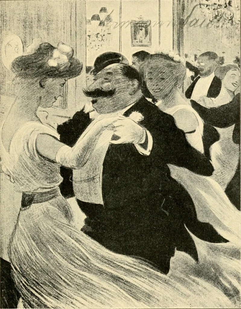 An illustration from Skämtbilden och dess historia i konsten, 1910, leaf 410