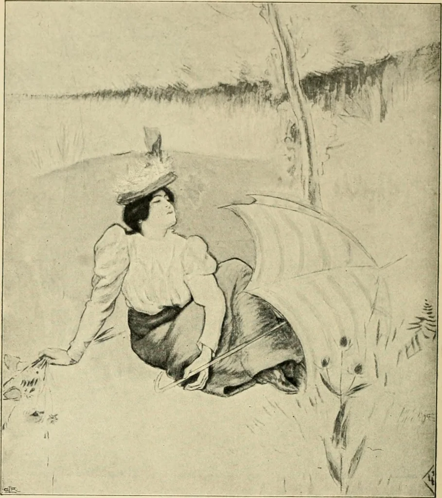 An illustration from Skämtbilden och dess historia i konsten, 1910, leaf 413