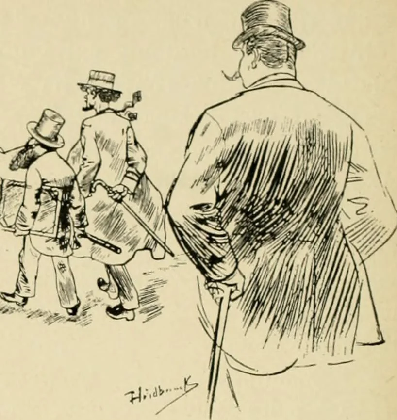 An illustration from Skämtbilden och dess historia i konsten, 1910, leaf 417