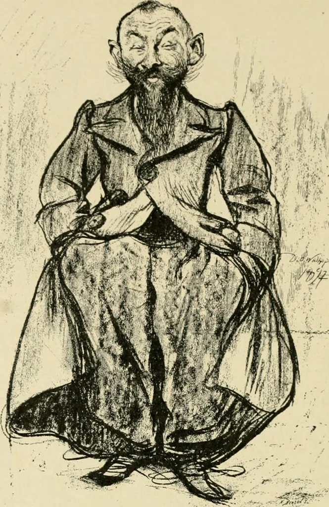 An illustration from Skämtbilden och dess historia i konsten, 1910, leaf 419