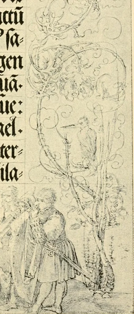 An illustration from Skämtbilden och dess historia i konsten, 1910, leaf 42
