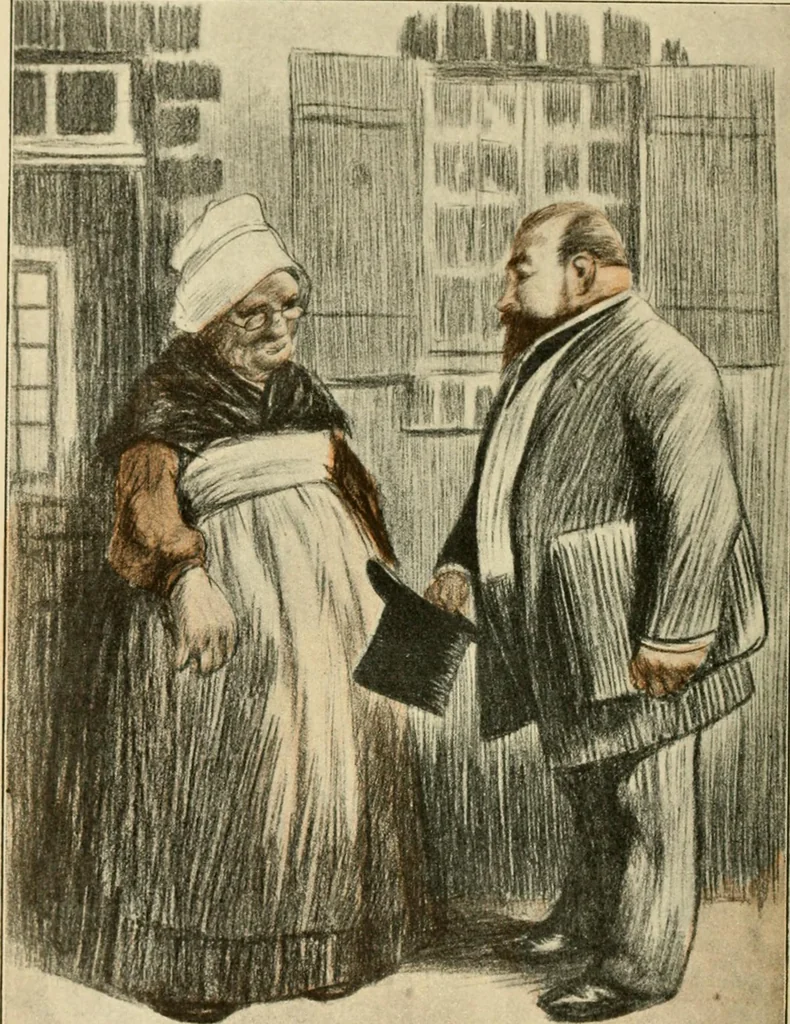 An illustration from Skämtbilden och dess historia i konsten, 1910, leaf 421