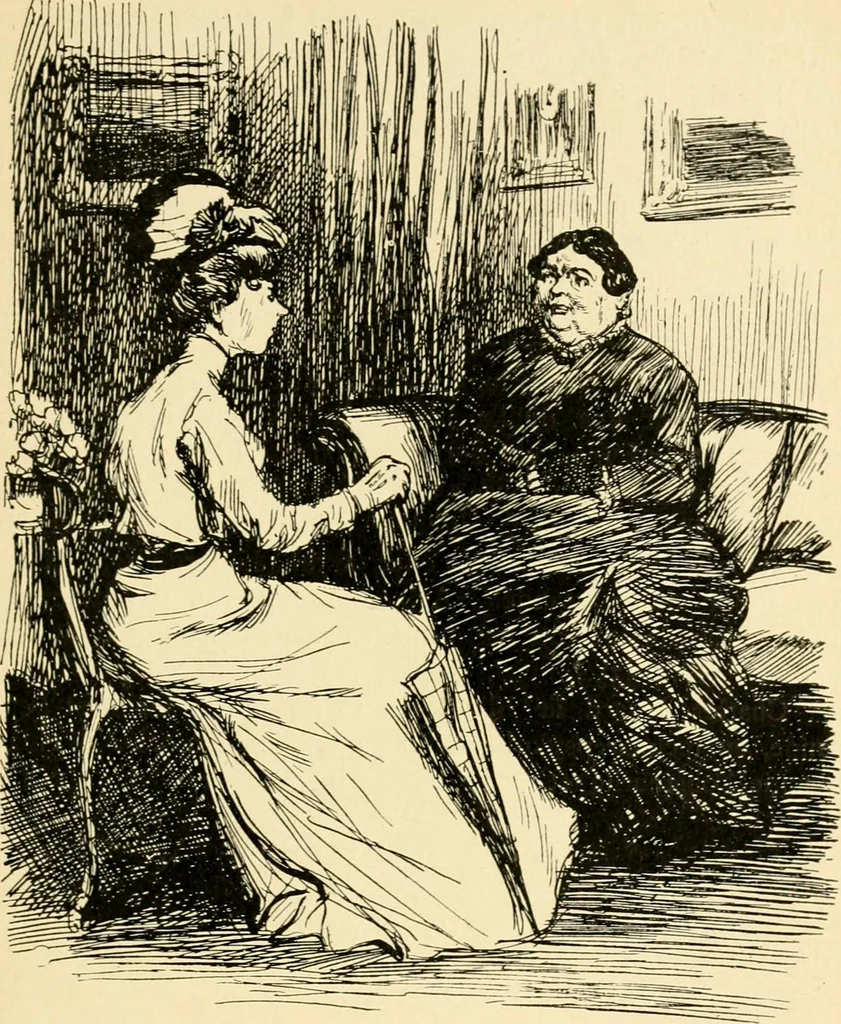 An illustration from Skämtbilden och dess historia i konsten, 1910, leaf 424