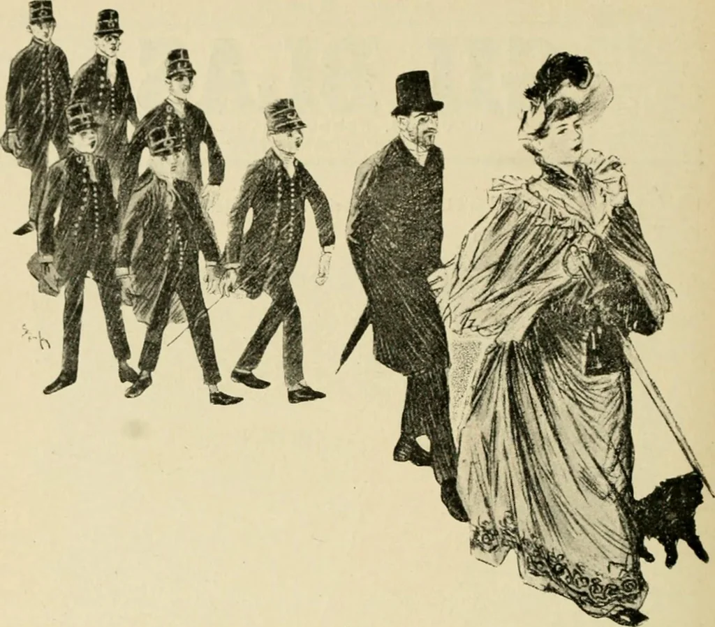 An illustration from Skämtbilden och dess historia i konsten, 1910, leaf 431