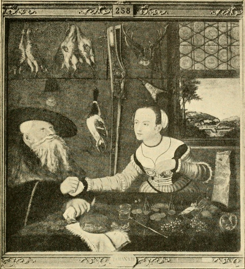 An illustration from Skämtbilden och dess historia i konsten, 1910, leaf 44