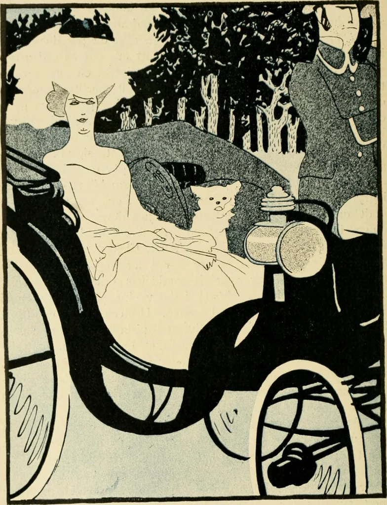An illustration from Skämtbilden och dess historia i konsten, 1910, leaf 447