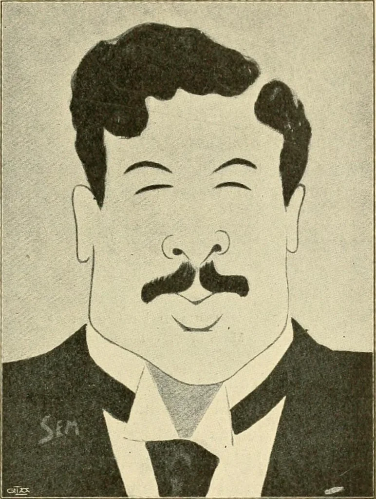 An illustration from Skämtbilden och dess historia i konsten, 1910, leaf 450