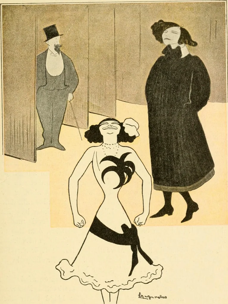 An illustration from Skämtbilden och dess historia i konsten, 1910, leaf 456