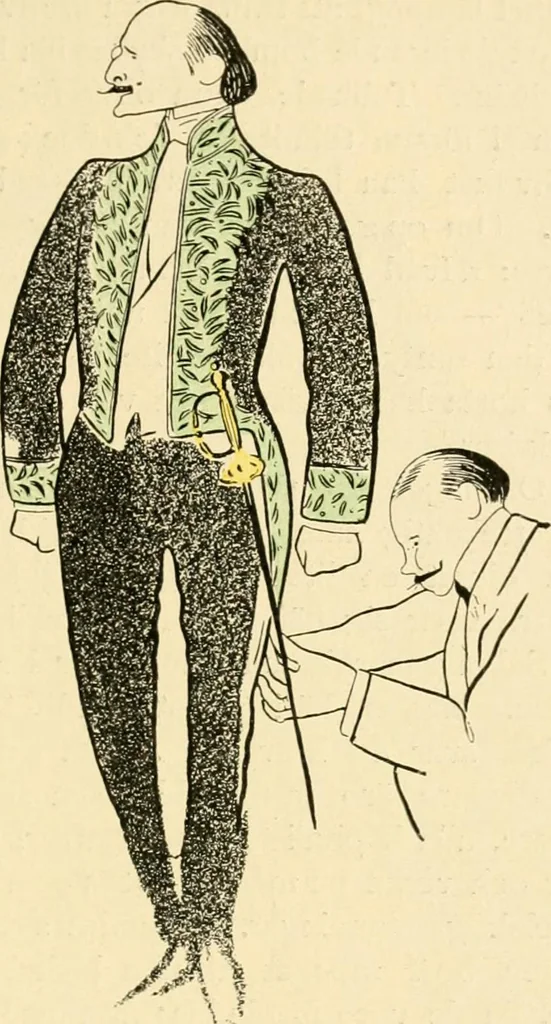 An illustration from Skämtbilden och dess historia i konsten, 1910, leaf 458