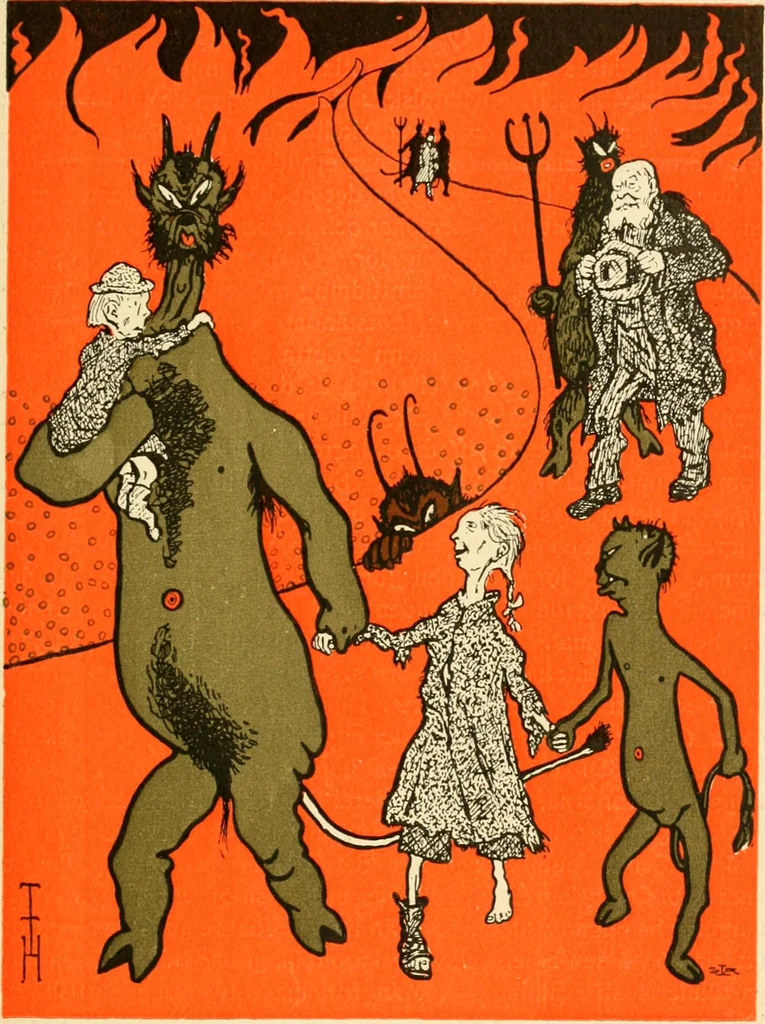An illustration from Skämtbilden och dess historia i konsten, 1910, leaf 466