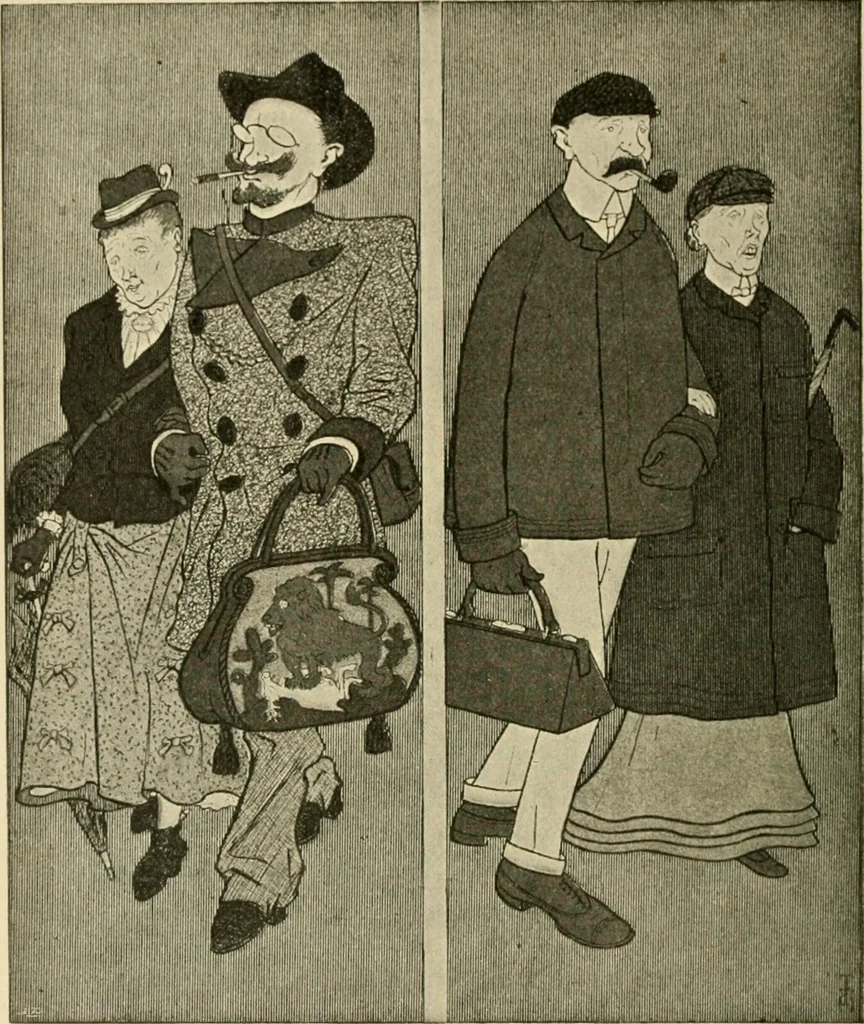 An illustration from Skämtbilden och dess historia i konsten, 1910, leaf 473