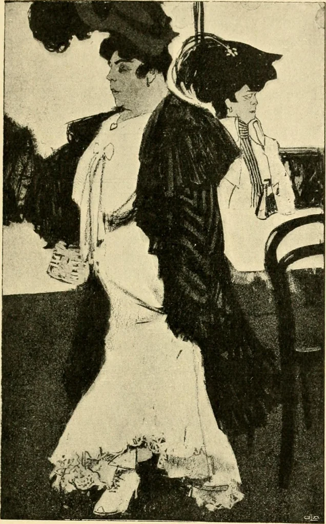 An illustration from Skämtbilden och dess historia i konsten, 1910, leaf 486