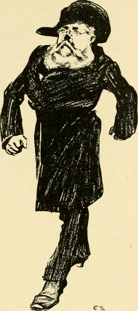 An illustration from Skämtbilden och dess historia i konsten, 1910, leaf 488
