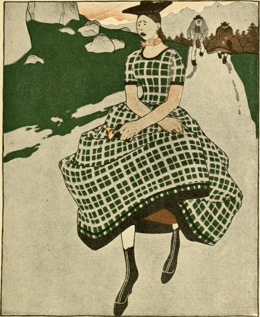 An illustration from Skämtbilden och dess historia i konsten, 1910, leaf 494