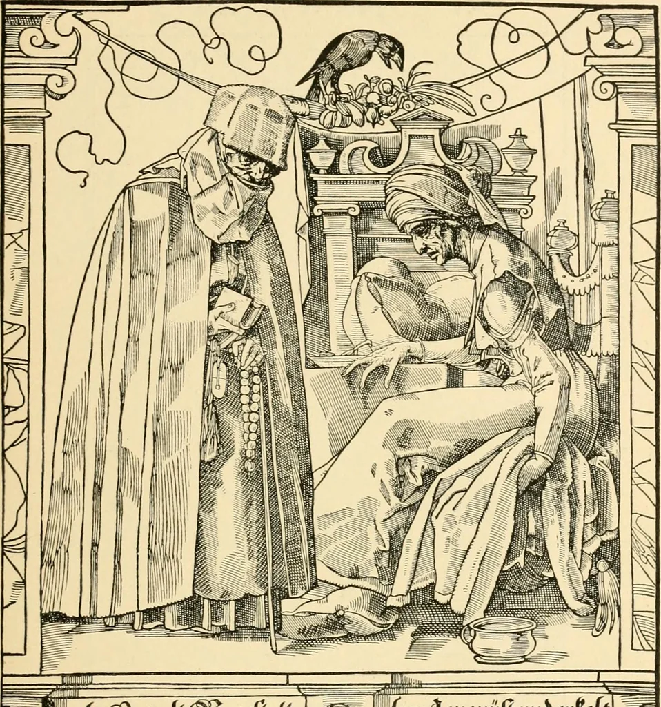 An illustration from Skämtbilden och dess historia i konsten, 1910, leaf 50