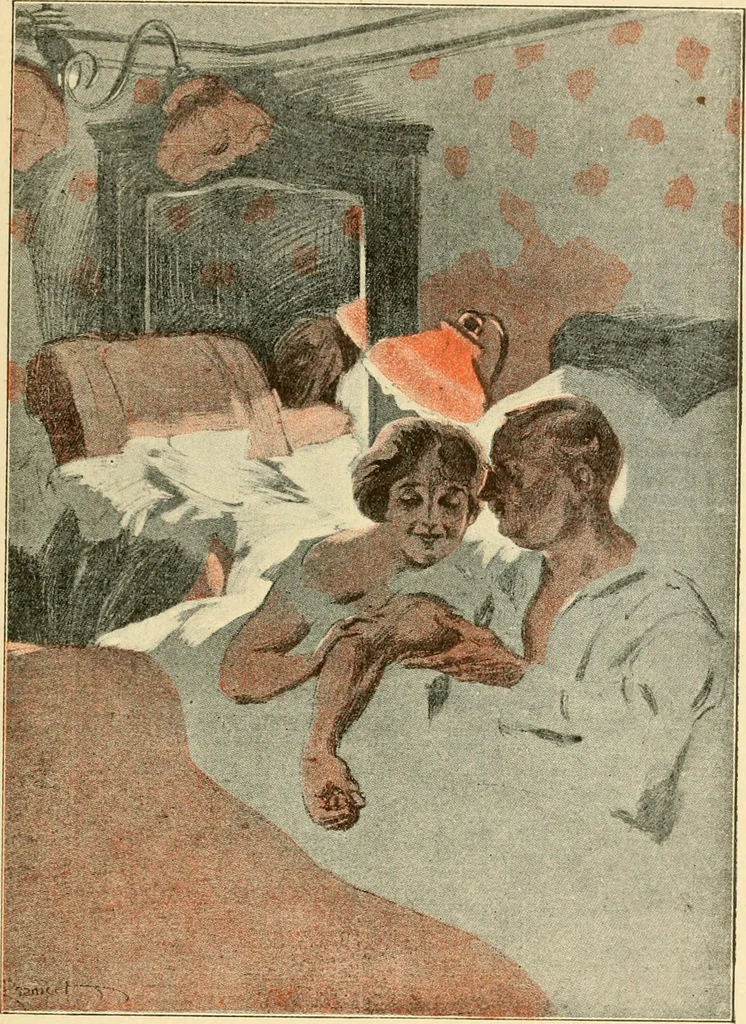 An illustration from Skämtbilden och dess historia i konsten, 1910, leaf 502