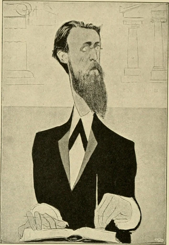 An illustration from Skämtbilden och dess historia i konsten, 1910, leaf 507