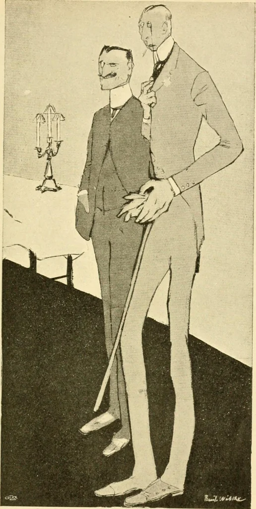 An illustration from Skämtbilden och dess historia i konsten, 1910, leaf 510