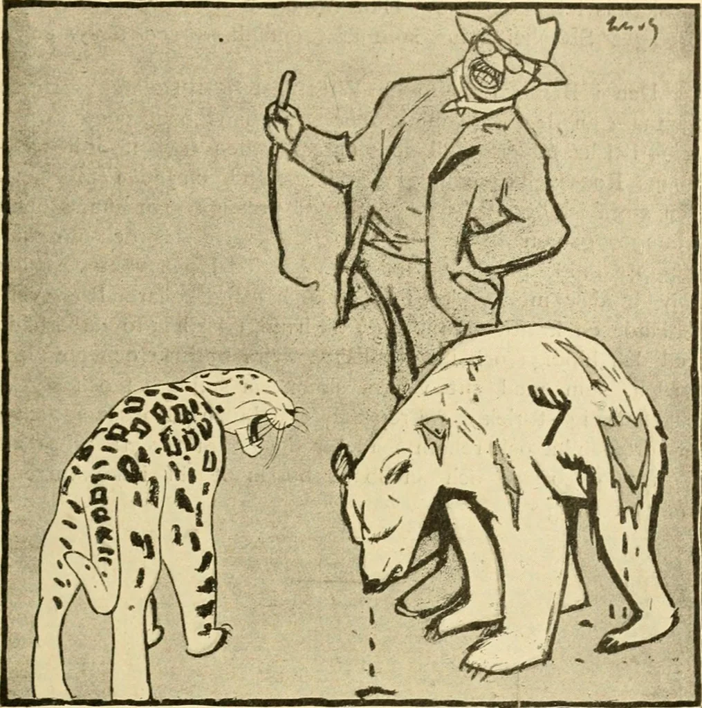 An illustration from Skämtbilden och dess historia i konsten, 1910, leaf 512