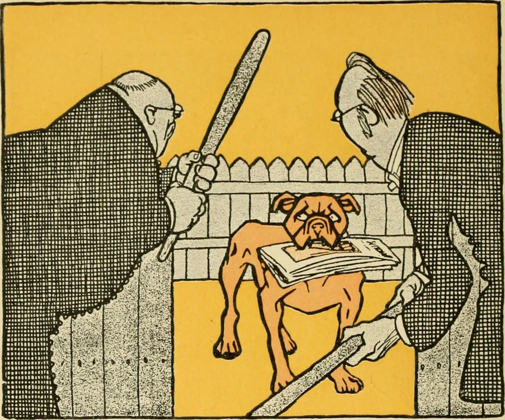 An illustration from Skämtbilden och dess historia i konsten, 1910, leaf 515