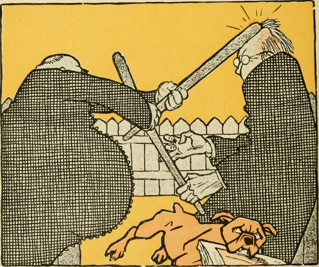 An illustration from Skämtbilden och dess historia i konsten, 1910, leaf 515