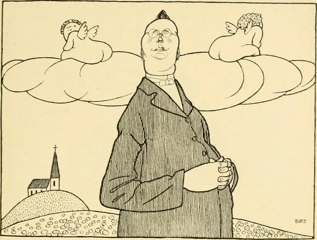 An illustration from Skämtbilden och dess historia i konsten, 1910, leaf 518