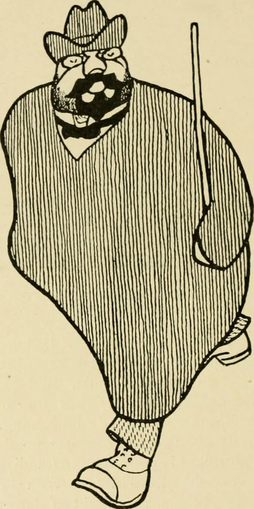 An illustration from Skämtbilden och dess historia i konsten, 1910, leaf 519