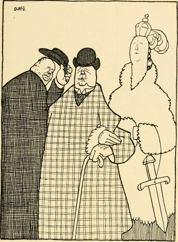 An illustration from Skämtbilden och dess historia i konsten, 1910, leaf 522