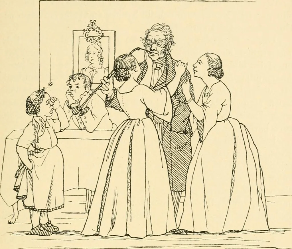 An illustration from Skämtbilden och dess historia i konsten, 1910, leaf 562