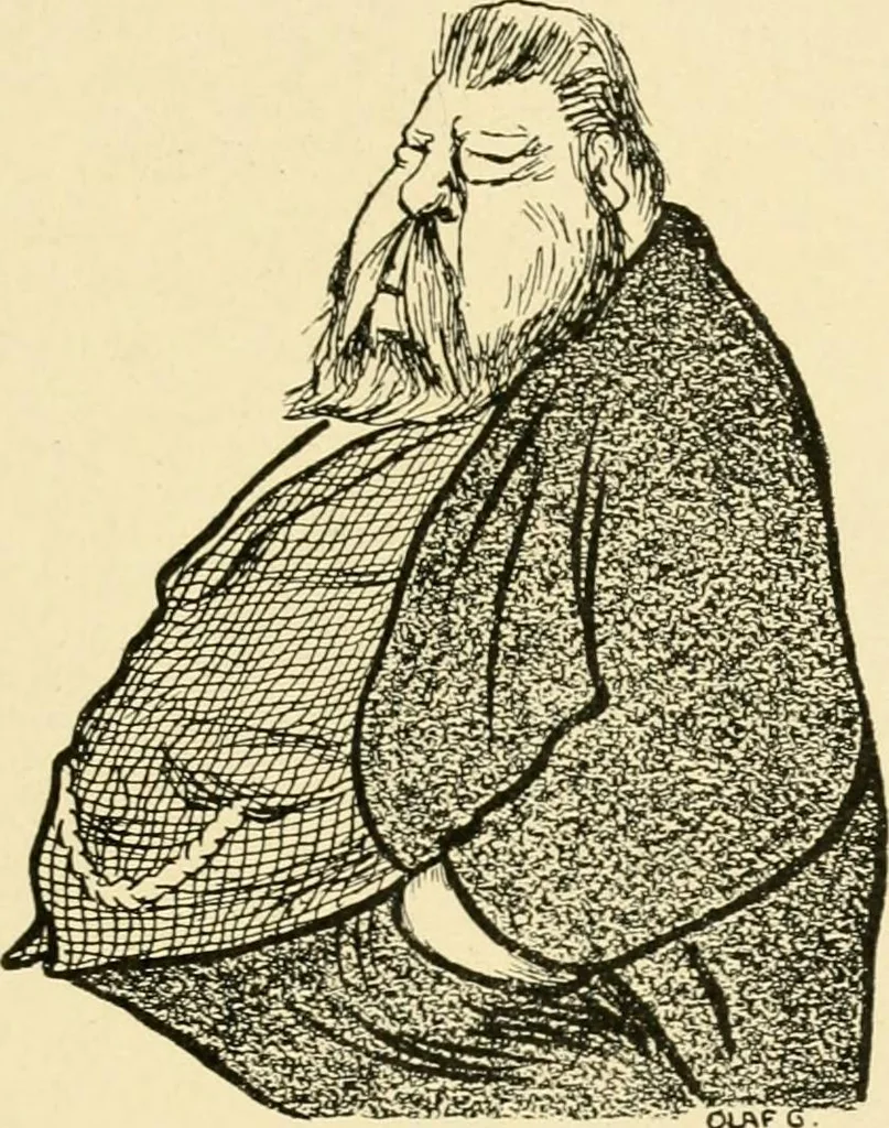 An illustration from Skämtbilden och dess historia i konsten, 1910, leaf 568